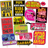 Syga Paper Bollywood Party Theme Props, Multicolour, 16 Pieces